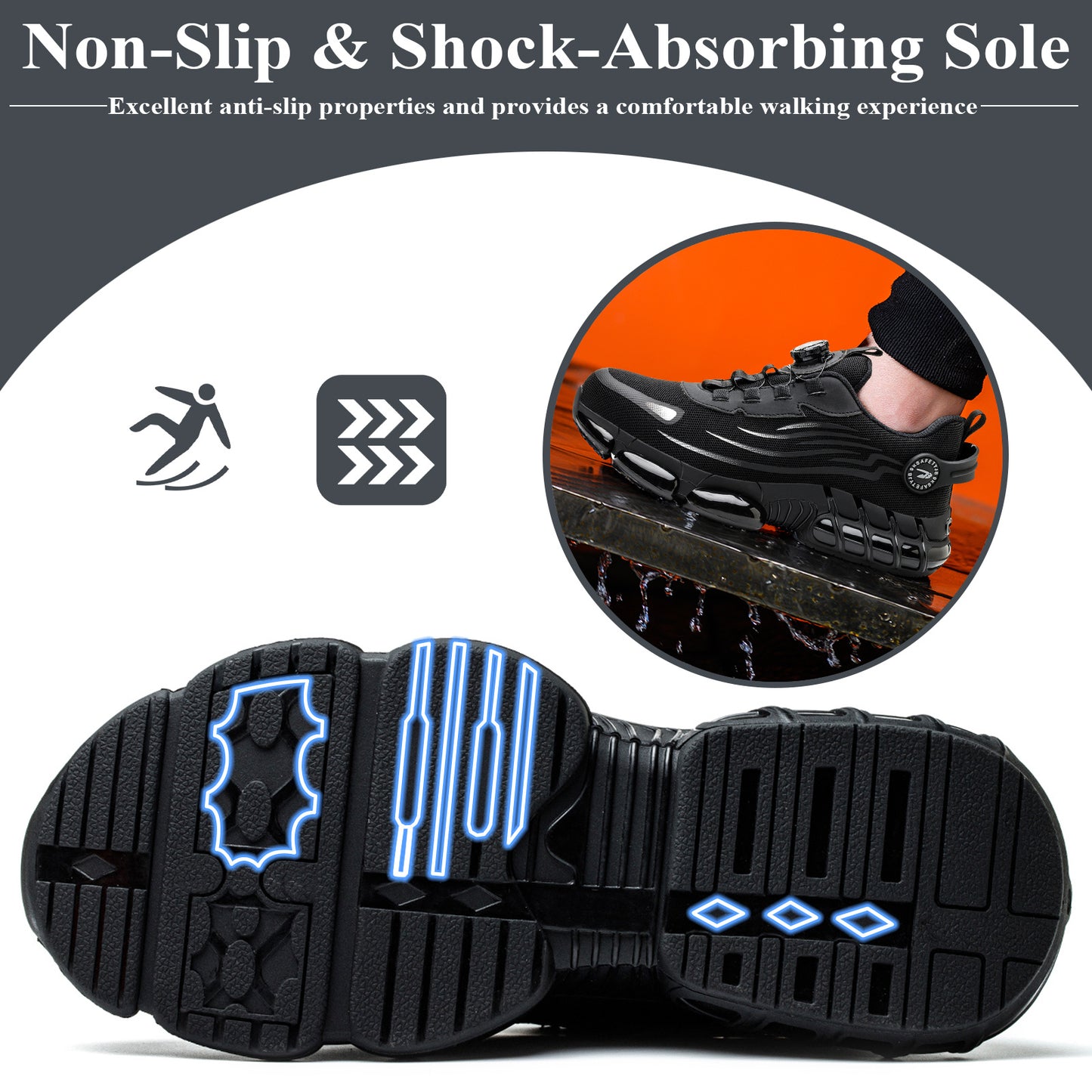 Rovex Max 3 - Scarpe con punta in acciaio